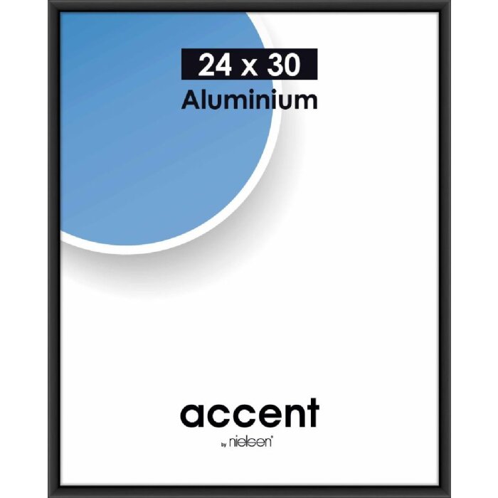 Nielsen Accent алюминиевая рамка 24x30 см черная матовая
