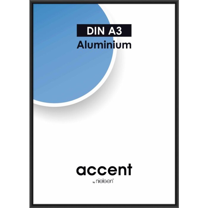 Nielsen алюминиевая рама Accent 29,7x42 см черная матовая