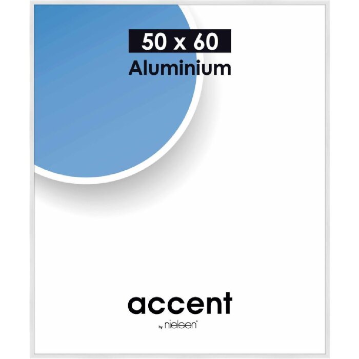 Nielsen алюминиевая рамка Accent 50x60 см белая глянцевая