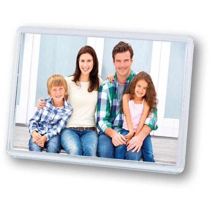 ZEP Mini Acryl-Magnetrahmen 5,5x8 cm transparent mit Aufsteller zum Hinstellen