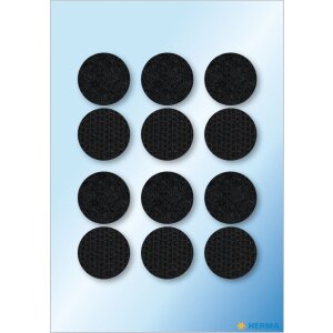 HERMA Klettpunkte schwarz Ø 19 mm