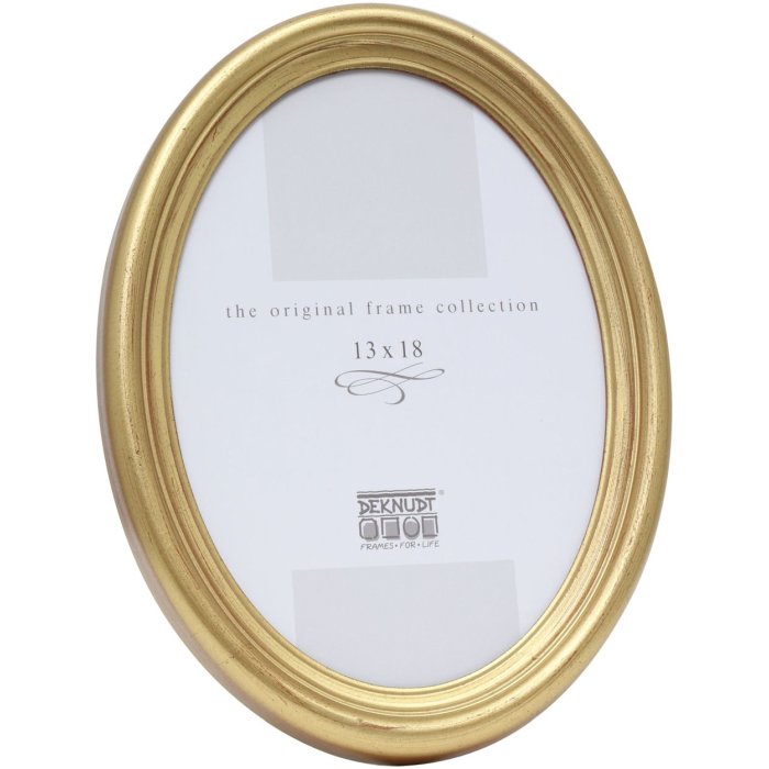 Deknudt Kunststoffrahmen S100 oval 10x15 cm gold