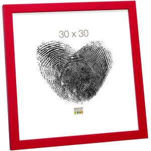 Деревянная рамка S40R 40x40 см красная