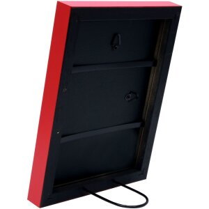 Деревянная рамка S40R 40x40 см красная