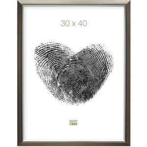 Kunststoffrahmen S42JD 30x40 cm silber