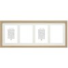 Деревянная рамка для галереи Deknudt S66KB4 бежевая 4 фото 10x15 см