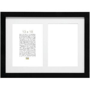 Деревянная рамка для галереи Deknudt S66KA2 черная 2 фото...