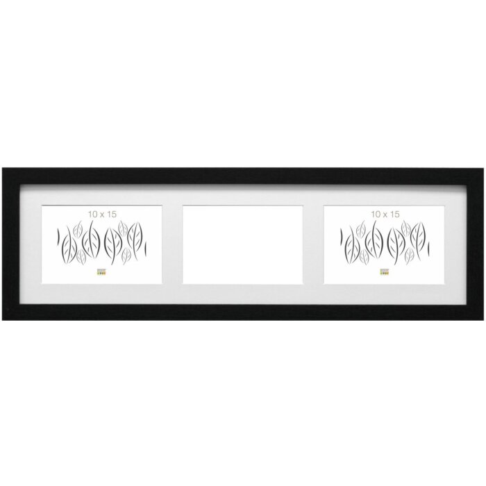 Деревянная рамка для галереи Deknudt S66KC3 черная 3 фото 15x20 см