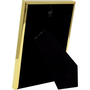 Deknudt S58MS Bilderrahmen Gold 13x18 cm Massivmessing Glas Rückwand Aufsteller