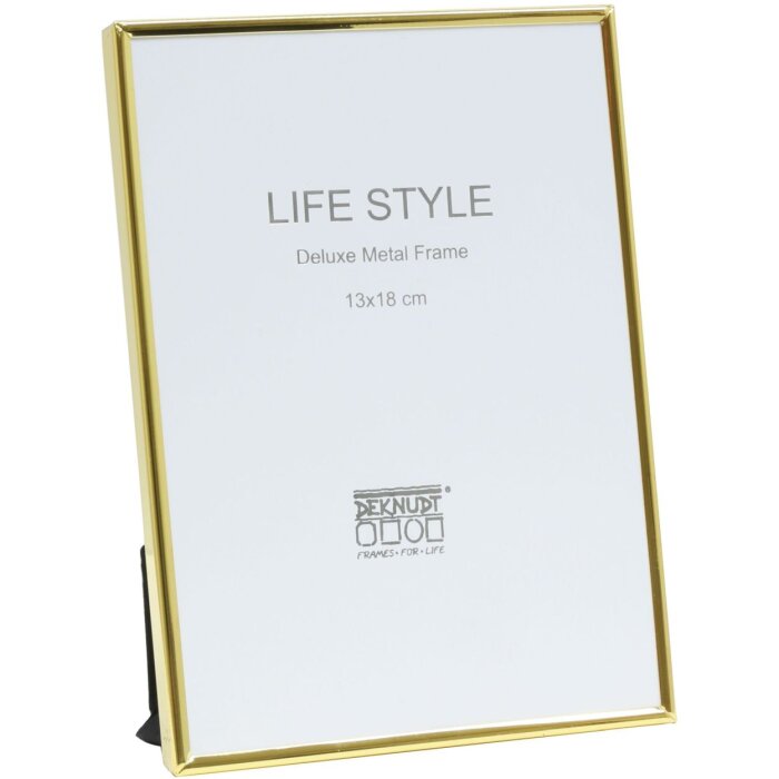 Металлическая рамка S58MS золото 15x20 см узкий молдинг