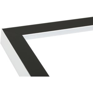 Bilderrahmen schwarz-weiß Holz 15,0 x20,0 cm S43AL