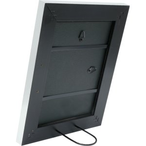 Deknudt Holzrahmen S43RE 15x15 cm schwarz - Silberkante