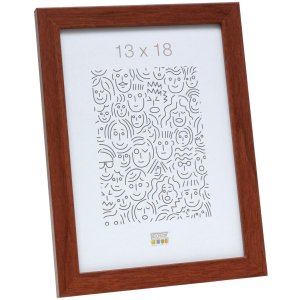 Deknudt MDF Holzrahmen S44C 10x15 cm hellbraun mit Normalglas Hoch-Querformat