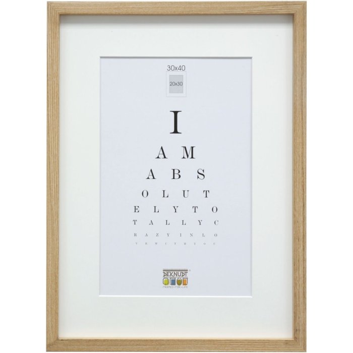 Deknudt S40A Holzrahmen Eiche 30x40 cm Passepartout 20x30 cm