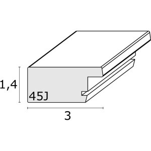 Деревянная рамка S45J Basic 13x18 см темно-коричневая