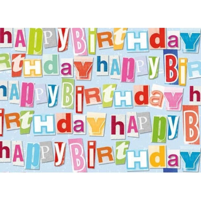 Artebene Papier Happy Birthday Long Island 50x70 cm 80g Bastelpapier