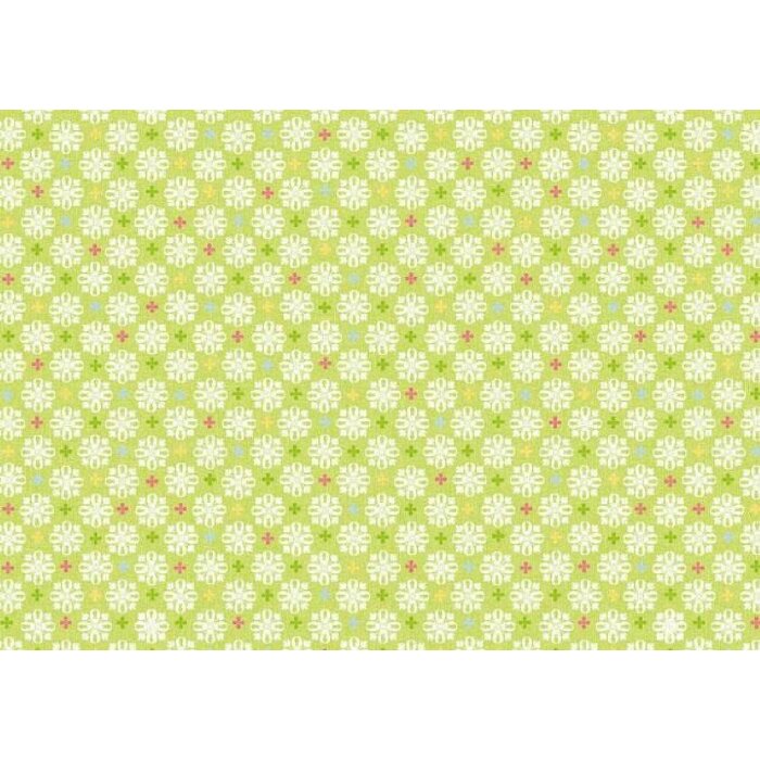 Арт-бумага Artebene 50x70 см, тканевый узор зелёный, 80 г/м²