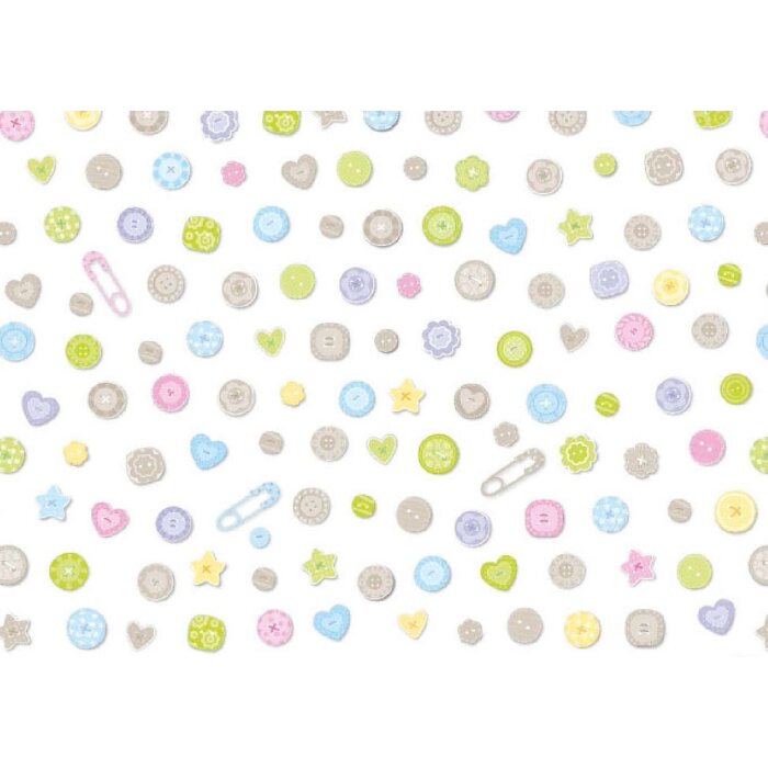 Artebene Papierbogen 50x70 cm Knöpfe Motiv 80g Basteln Dekorieren Verpacken