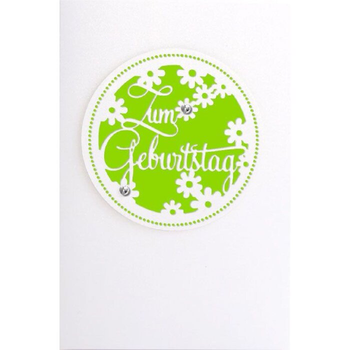 Карточка ARTEBENE с лазерным эффектом «Цветы к Дню рождения», 15x15 см