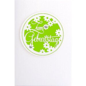 Artebene Karte Laser Geburtstag Blüten