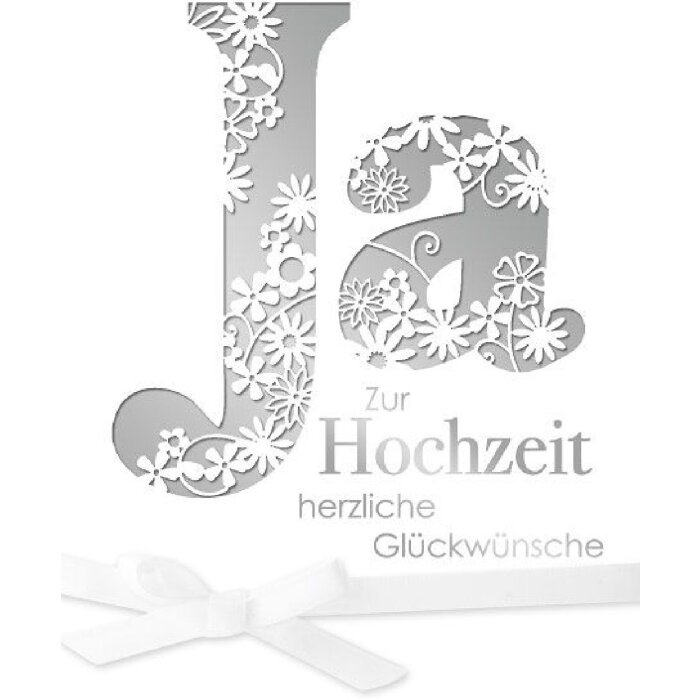 ARTEBENE Открытка Свадебная "Да" Лазерная с конвертом