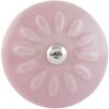 Пуговица большая розовая белая (63509)