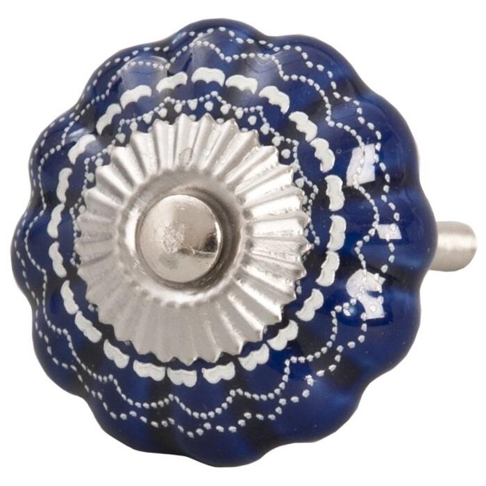 Узор темно-синий (61906)