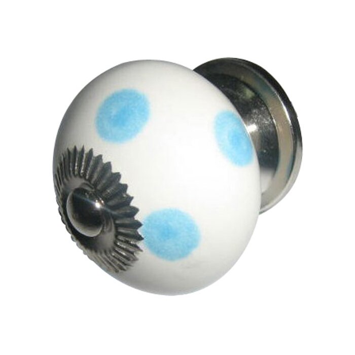 Punkte weiß hellblau (60294)