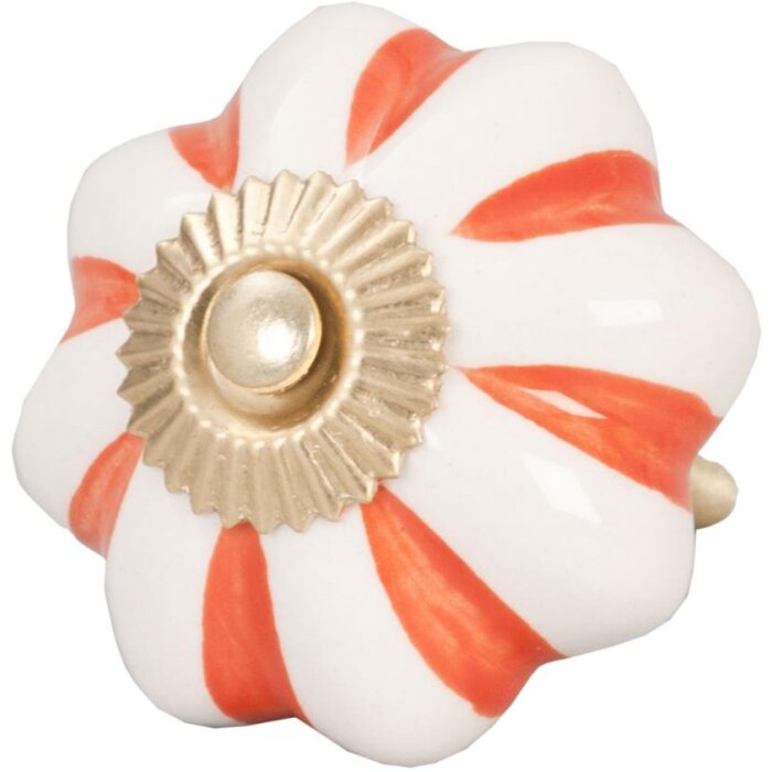 Полосы бело-оранжевые (61851)