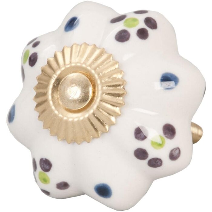 Цветы белые разноцветные (61850)