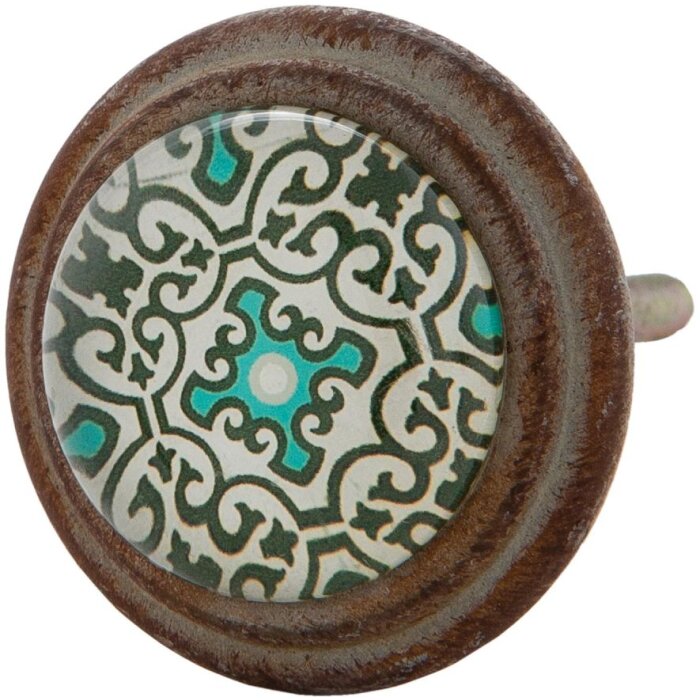 Шебби-коричневый бирюзовый (63295)