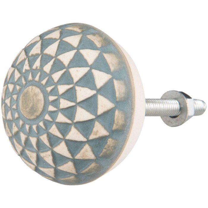 Треугольник синий белый (63875)